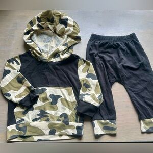 🦋Camouflage Hoodie and Pants Set